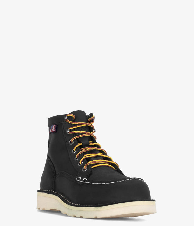 Danner Bull Run Moc Toe 6" Wedge Boot - Black