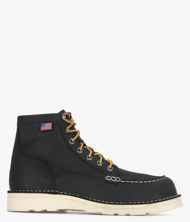 Danner Bull Run Moc Toe 6" Wedge Boot - Black