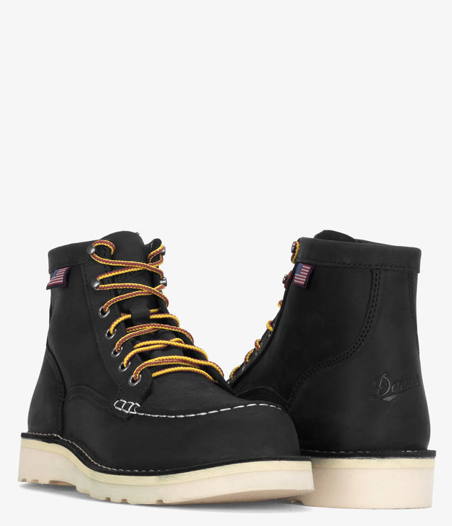 Danner Bull Run Moc Toe 6" Wedge Boot - Black