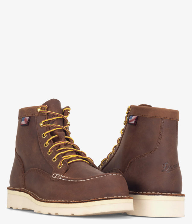 Danner Bull Run Moc Toe 6" Wedge Boot - Brown
