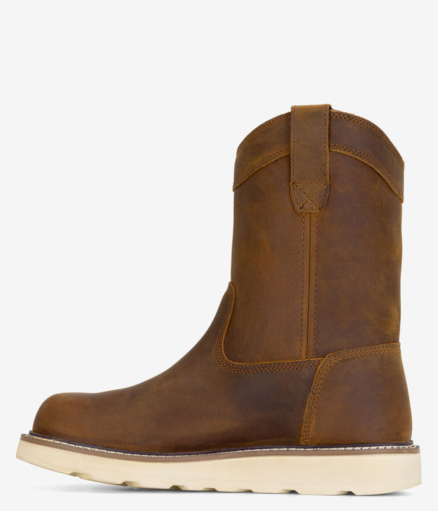 Georgia Boot Core 37 10" Steel Toe Waterproof Pull-On Wedge Boot - Brown