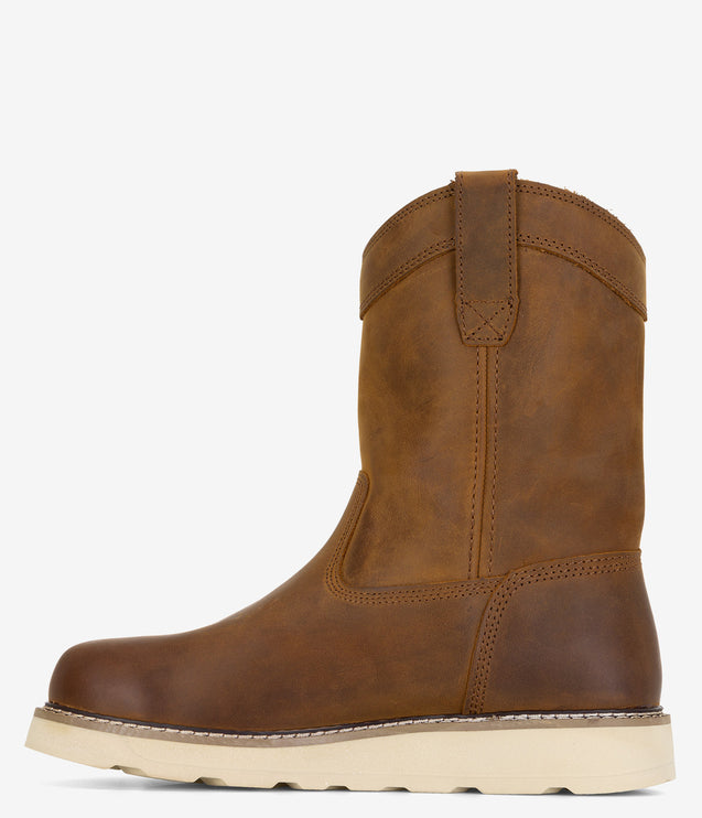 Georgia Boot Core 37 10" Waterproof Pull-On Wedge Boot - Brown
