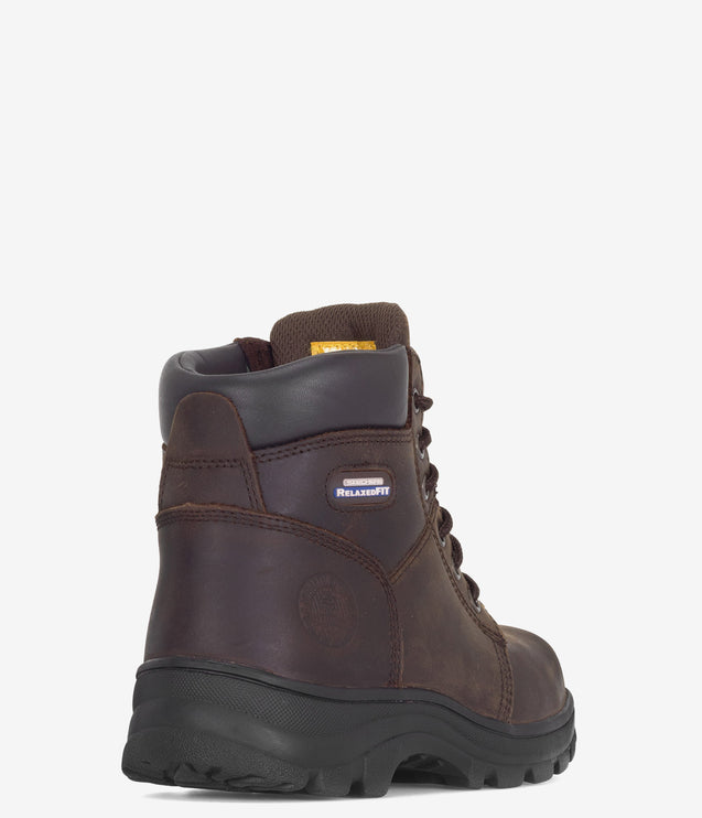 Skechers Work Workshire Peril Relaxed Fit Safety Toe Boot - Brown