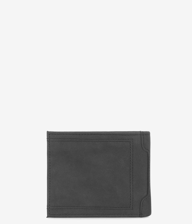 Wolverine Rugged Bifold Leather Wallet - Black