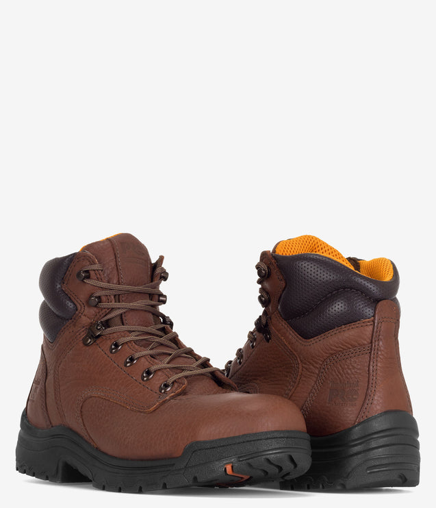 Timberland PRO Titan 6" Alloy Safety Toe Work Boot - Coffee