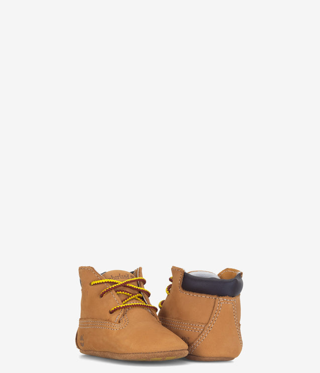 Timberland Infant Crib Bootie With Hat Set - Wheat