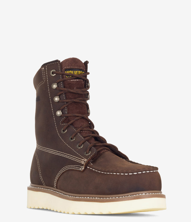 Wolverine Loader 8" Safety Toe Wedge Boot - Brown