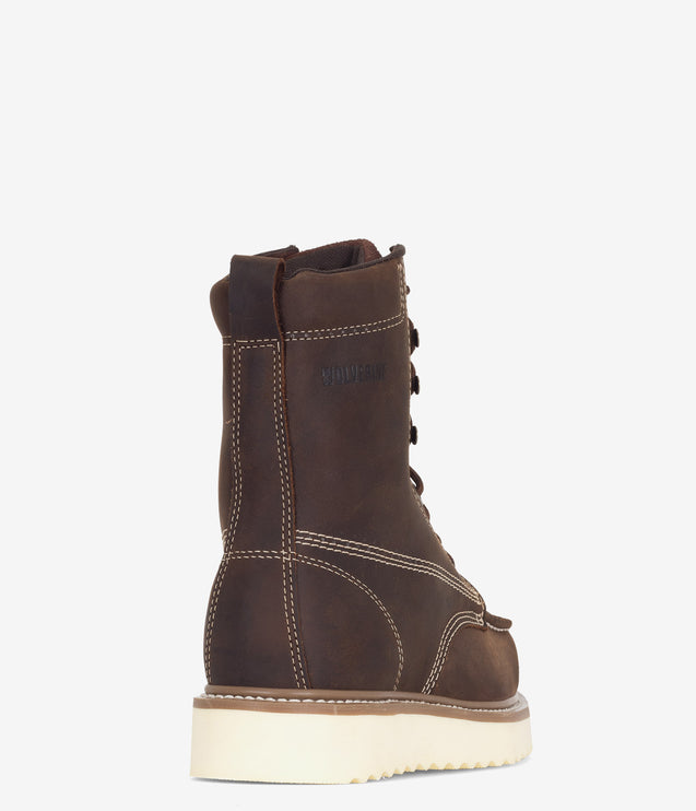Wolverine Loader 8" Safety Toe Wedge Boot - Brown