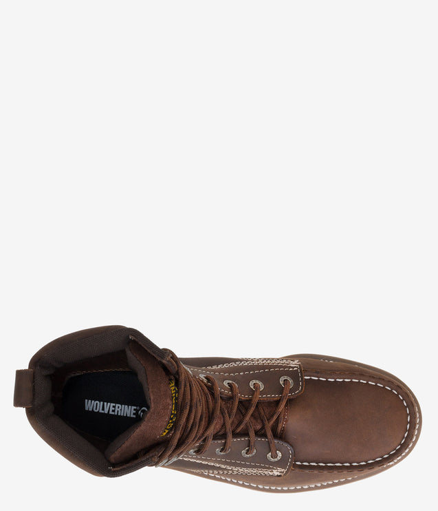 Wolverine Loader 8" Safety Toe Wedge Boot - Brown