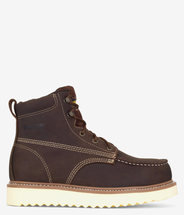 Wolverine Loader 6" Safety Toe Wedge Boot - Brown