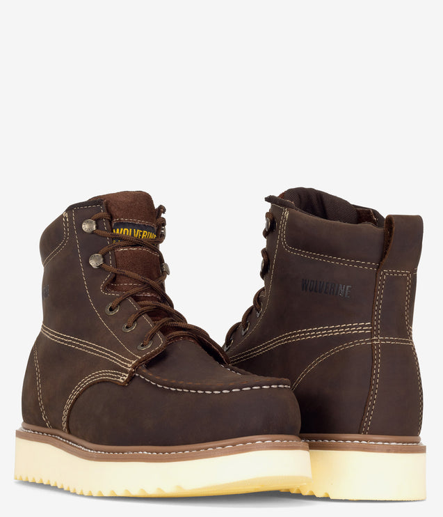 Wolverine Loader 6" Safety Toe Wedge Boot - Brown