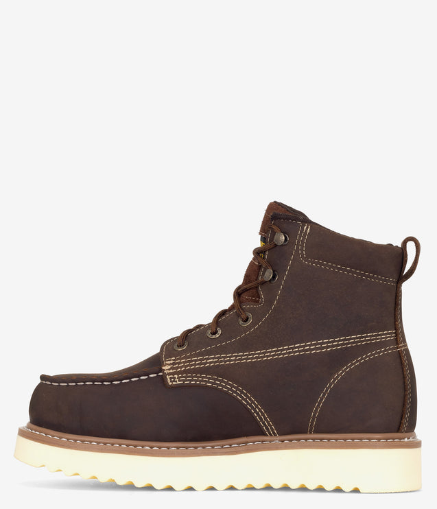 Wolverine Loader 6" Safety Toe Wedge Boot - Brown