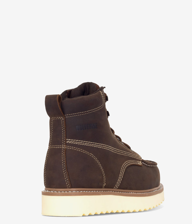Wolverine Loader 6" Safety Toe Wedge Boot - Brown
