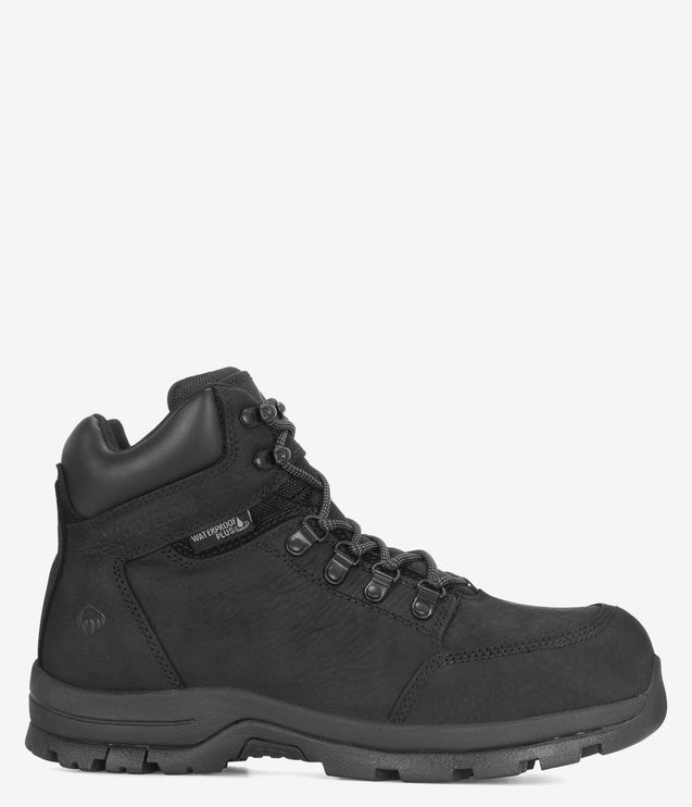 Wolverine Grayson Safety Toe Waterproof Boot - Black