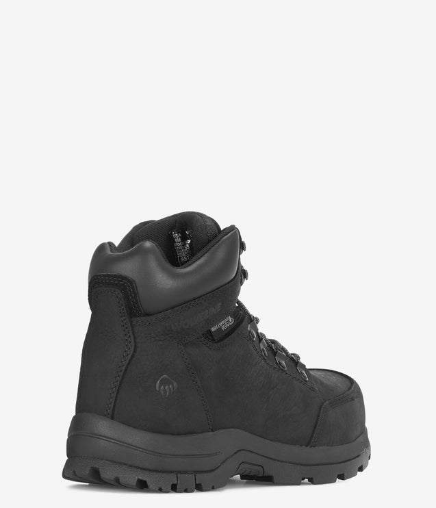 Wolverine Grayson Safety Toe Waterproof Boot - Black