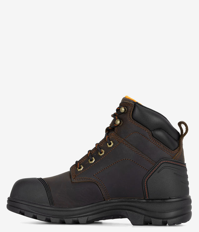 Wolverine Carlsbad Cap-Toe 6" Steel Toe Work Boot - Brown