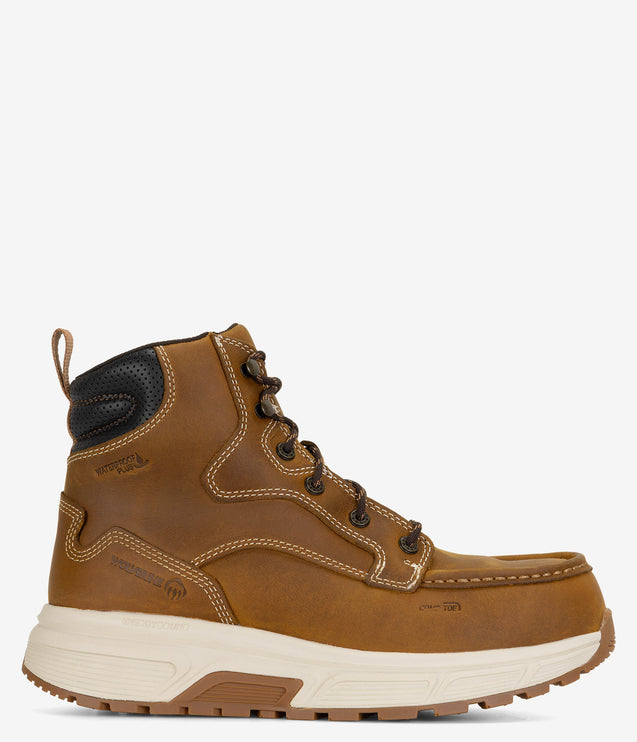 Wolverine Ride Performance Wedge 6" CarbonMax WP Work Boot - Cashew