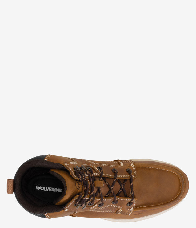 Wolverine Ride Performance Wedge 6" CarbonMax WP Work Boot - Cashew