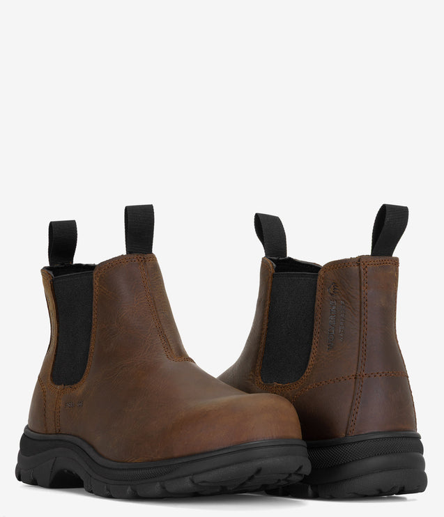 Wolverine Carlsbad Steel Toe Slip-On Work Romeo - Brown