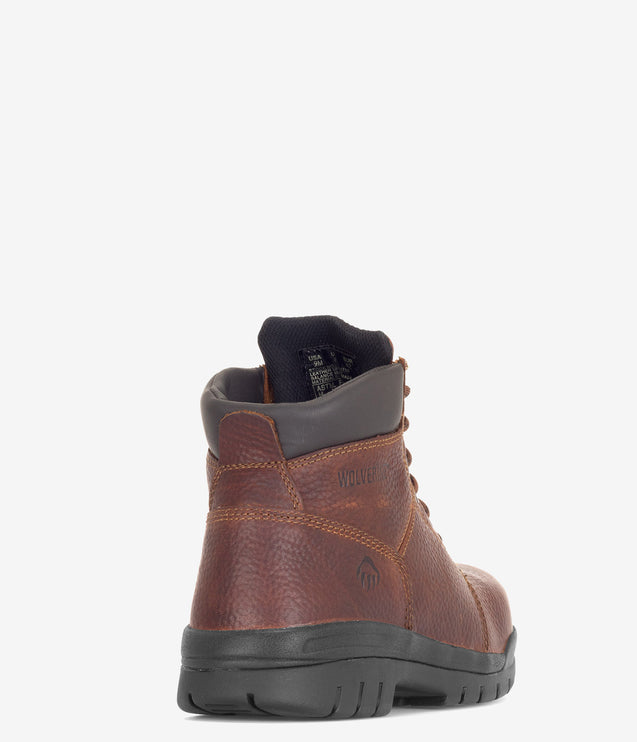 Wolverine Marquette Safety Toe 6" Work Boot - Walnut