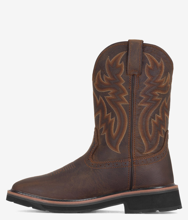 Wolverine Rancher Square Toe Wellington Boot - Brown