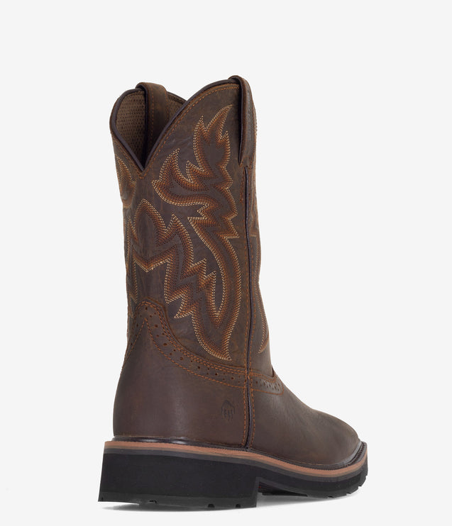 Wolverine Rancher Square Toe Wellington Boot - Brown