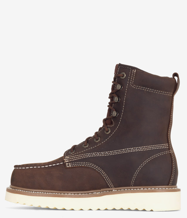 Wolverine Loader 8" Soft Toe Wedge Boot - Brown