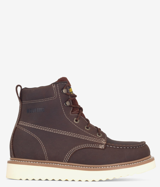 Wolverine Loader 6" Soft Toe Wedge Boot - Brown