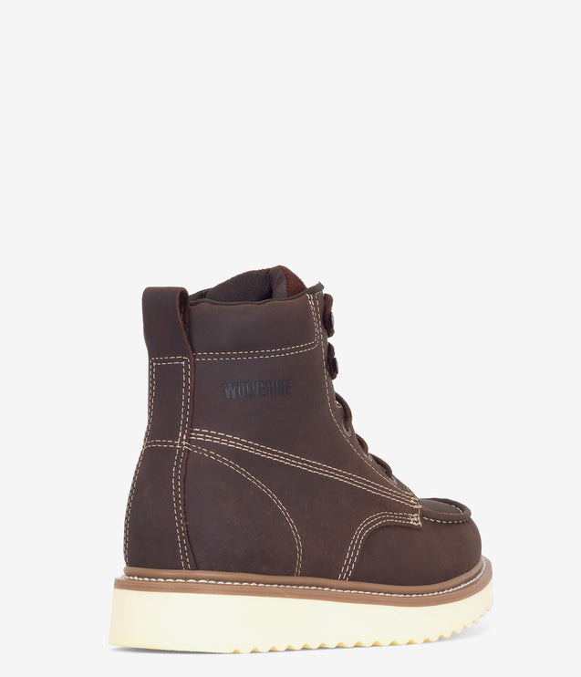 Wolverine Loader 6" Soft Toe Wedge Boot - Brown