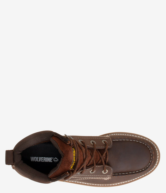 Wolverine Loader 6" Soft Toe Wedge Boot - Brown