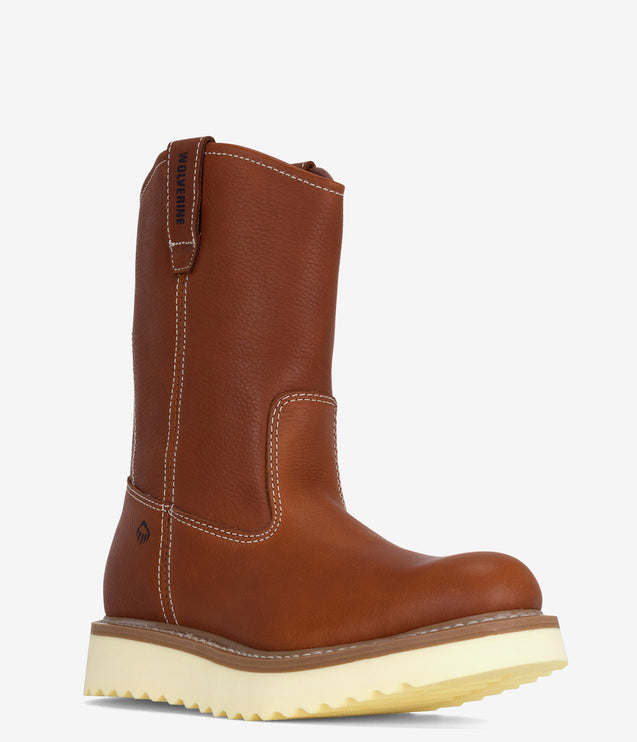 Wolverine 10" Wellington Pull-on Boot - Brown