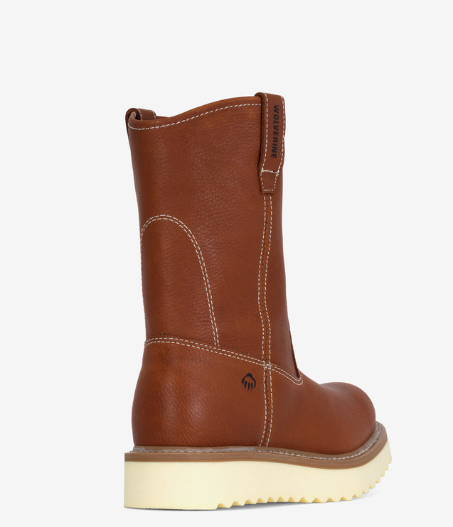 Wolverine 10" Wellington Pull-on Boot - Brown