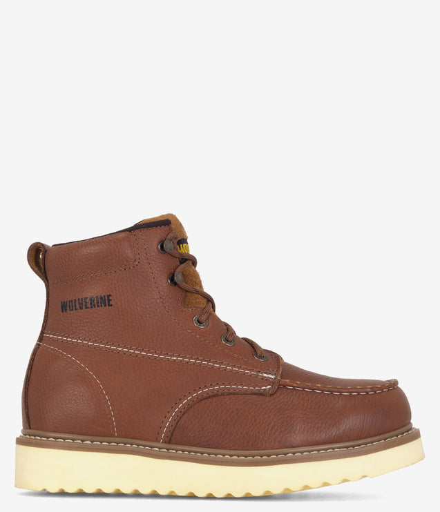 Wolverine Moc-Toe 6" Wedge Work Boot - Tan