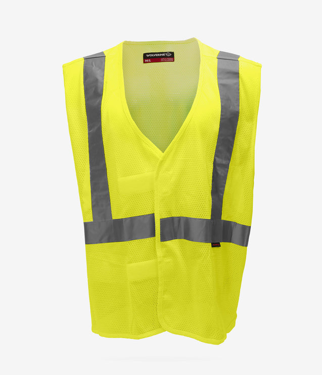 Wolverine Hi Vis Packable Safety Vest - Green