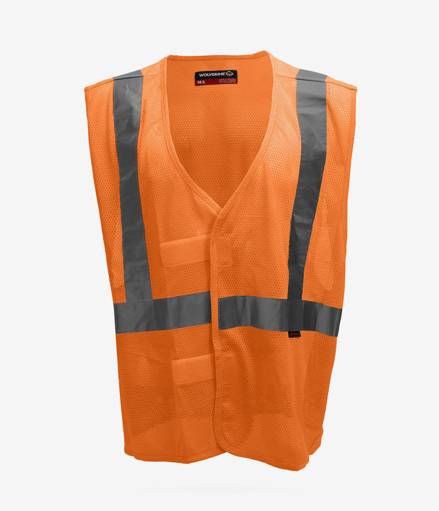 Wolverine Hi Vis Packable Safety Vest - Orange