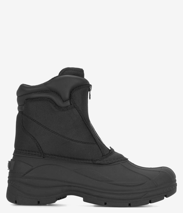 Winter Tecs Nylon Zipper Winter Boot - Black