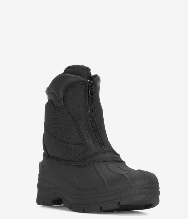 Winter Tecs Nylon Zipper Winter Boot - Black
