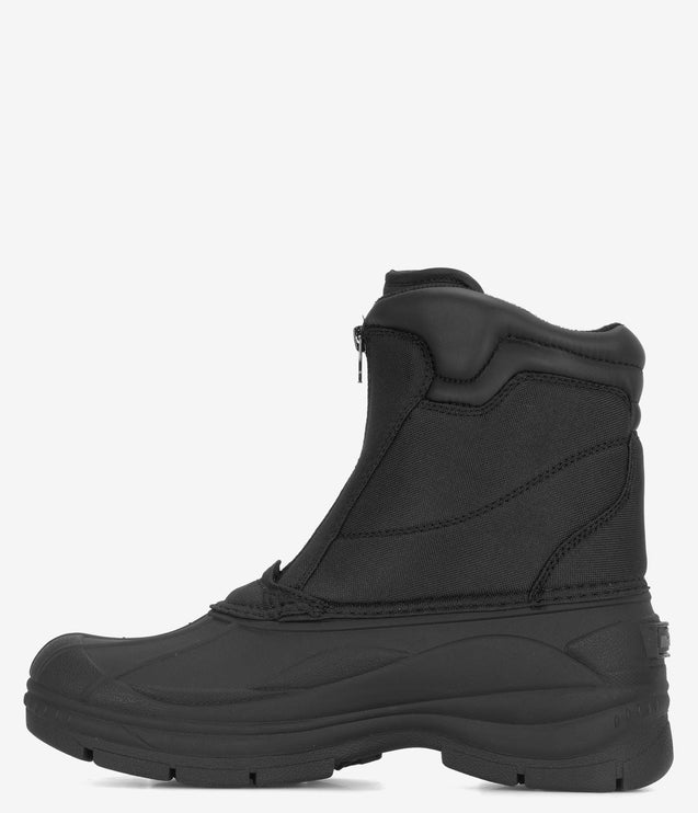 Winter Tecs Nylon Zipper Winter Boot - Black