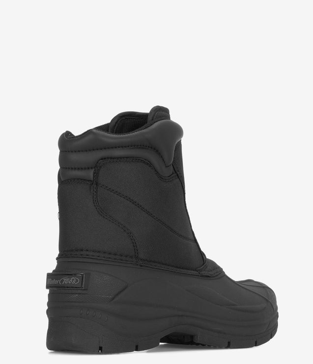Winter Tecs Nylon Zipper Winter Boot - Black
