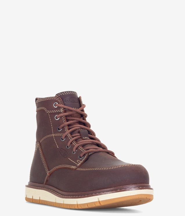 KEEN Utility San Jose 6" Aluminum Safety Toe Wedge Boot - Gingerbread