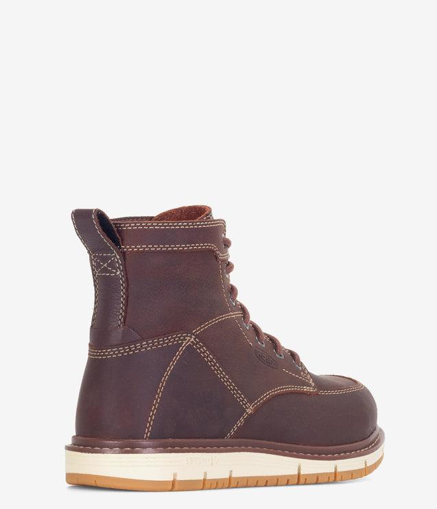 KEEN Utility San Jose 6" Aluminum Safety Toe Wedge Boot - Gingerbread
