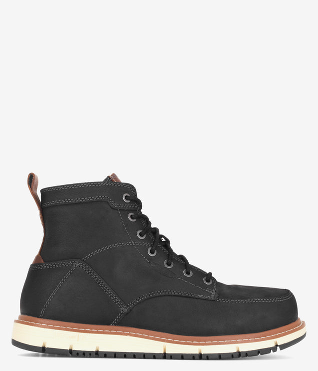 KEEN Utility San Jose 6" Aluminum Safety Toe Boot - Black/Caramel