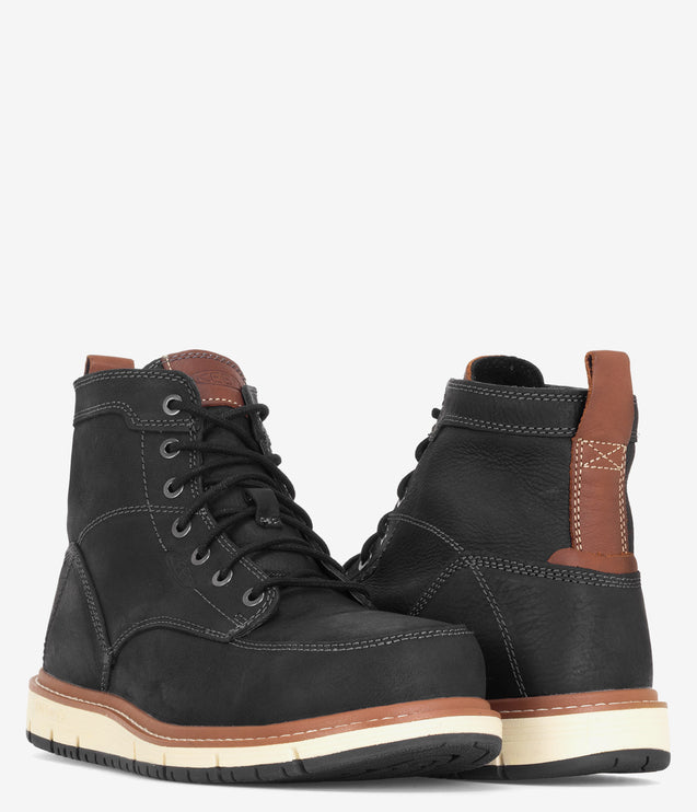 KEEN Utility San Jose 6" Aluminum Safety Toe Boot - Black/Caramel