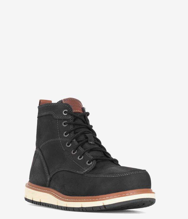 KEEN Utility San Jose 6" Aluminum Safety Toe Boot - Black/Caramel