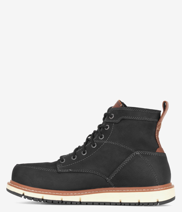 KEEN Utility San Jose 6" Aluminum Safety Toe Boot - Black/Caramel