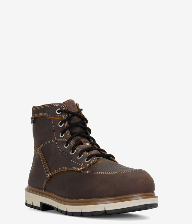 KEEN Utility San Jose 6" Aluminum Toe WP 90° Heel Boot - Bison