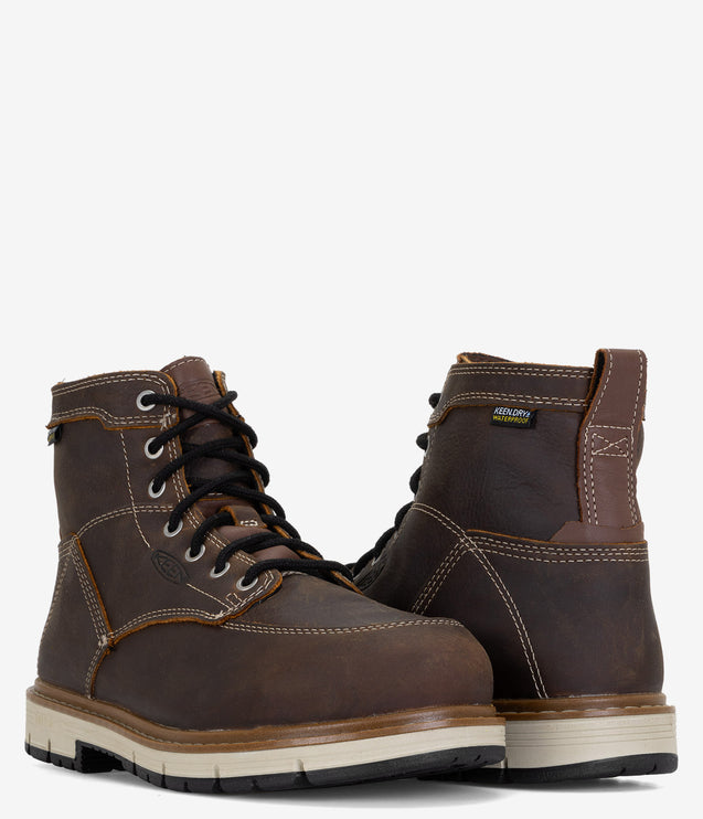 KEEN Utility San Jose 6" Aluminum Toe WP 90° Heel Boot - Bison