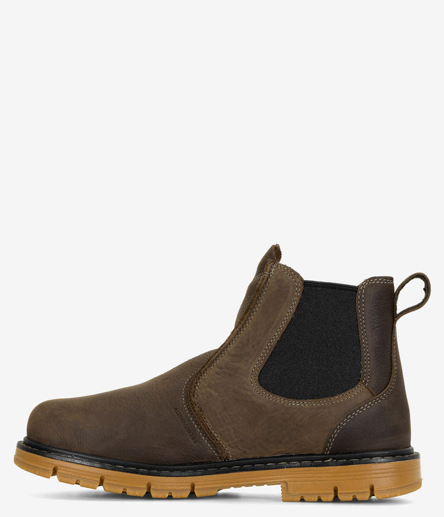 KEEN Utility San Jose Pull-On Aluminum Toe 90° Heel Boot - Cascade Brown