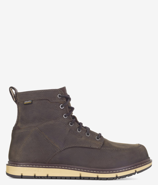 KEEN Utility San Jose 6" Waterproof Work Boot - Cascade Brown/Black