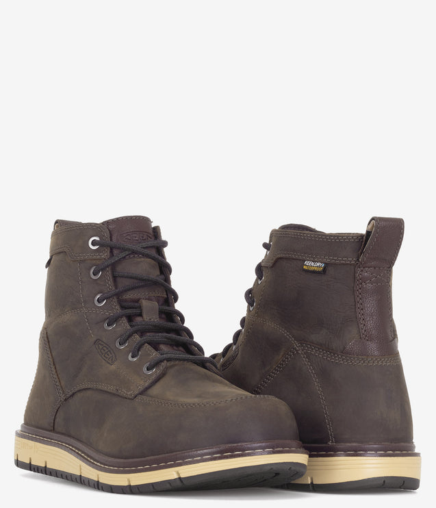 KEEN Utility San Jose 6" Waterproof Work Boot - Cascade Brown/Black